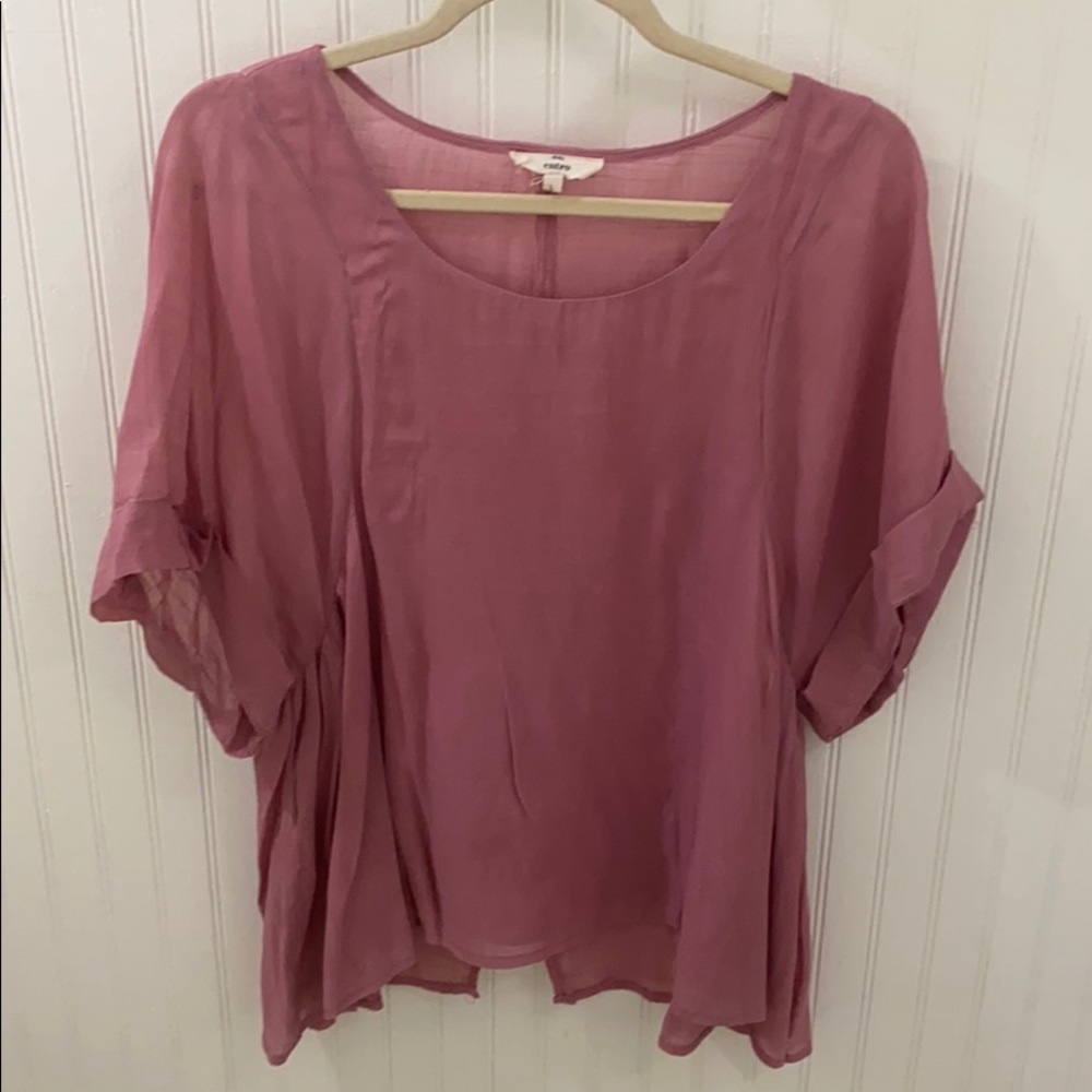 Ladies Large Pink Blouse Easter Spring - Barbie Pink Color Valentine’s Easter